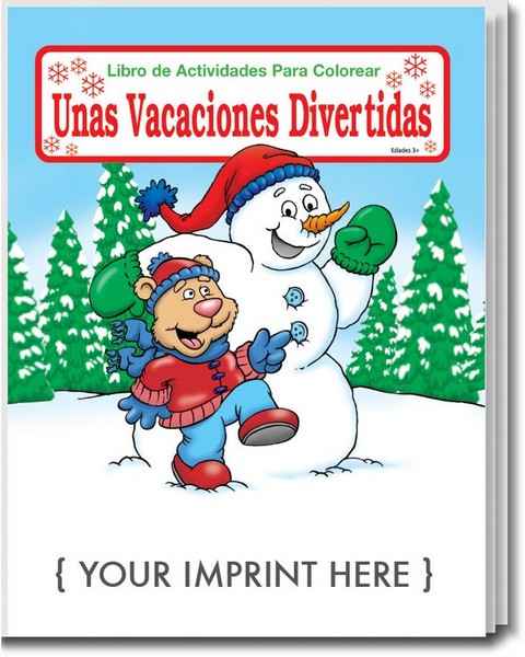 CS1420 HOLIDAY Fun Coloring and Activity Book Spanish Version with Cus